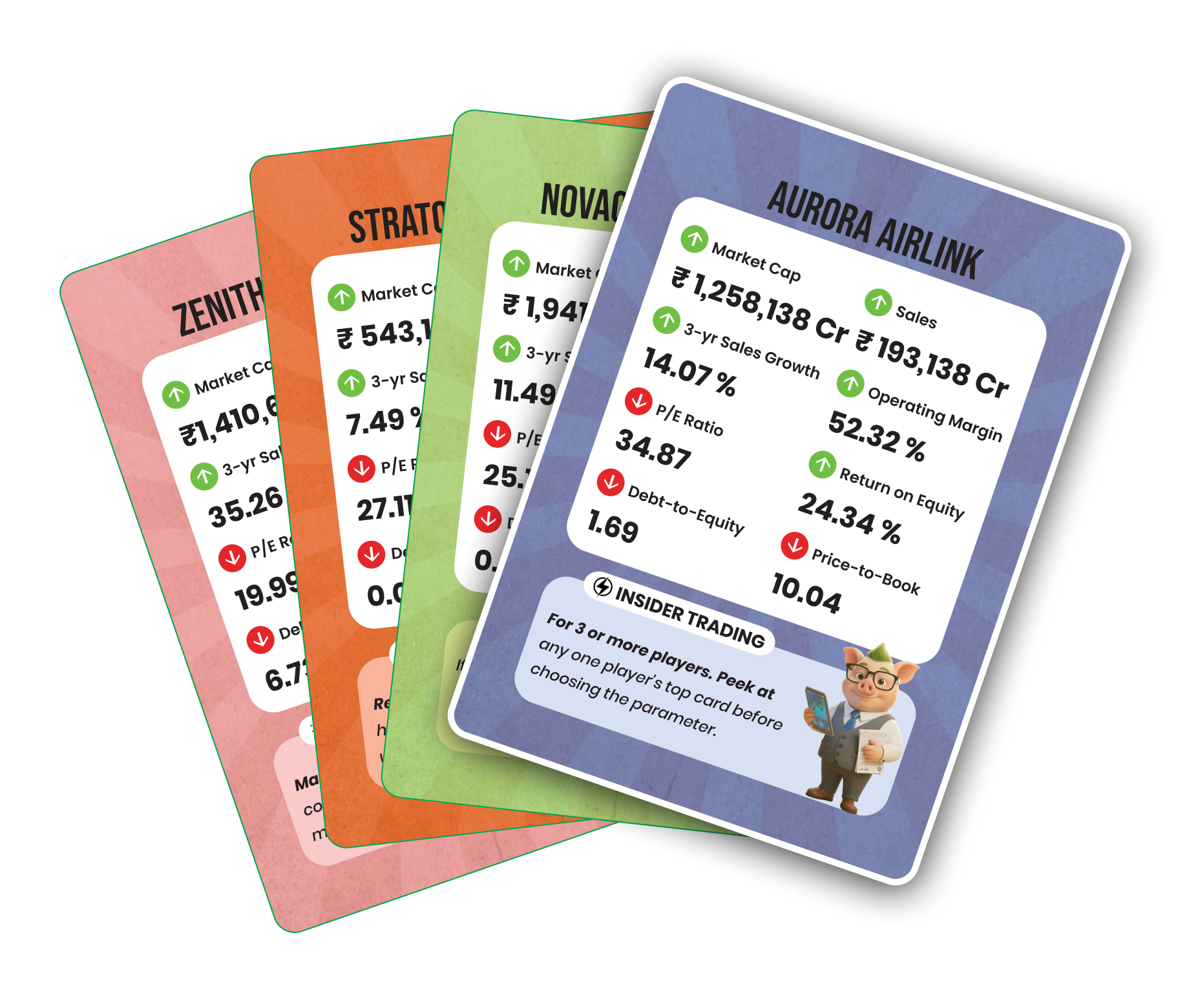 Stocks Nerd playing cards